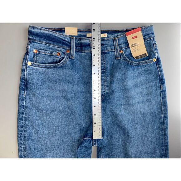 Levi’s wedgie straight high rise button fly jeans size 31 new - Picture 10 of 15